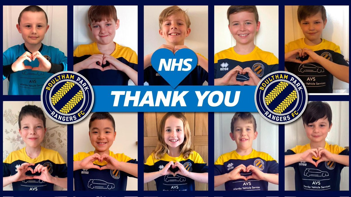 midlincsfooty's tweet photo. The fabulous U9's @boulthamparkrangers have worked together, apart, to produce a thank you to our key services.  #thankyounhs #stayhomestaysafe
@ULHT_News @LincsFM https://t.co/T6WkwT8iKd