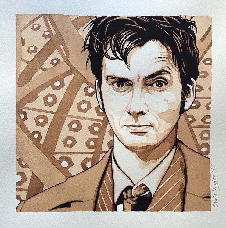 Happy birthday David Tennant! Here s my painted tribute to the Tenth Doctor himself...  