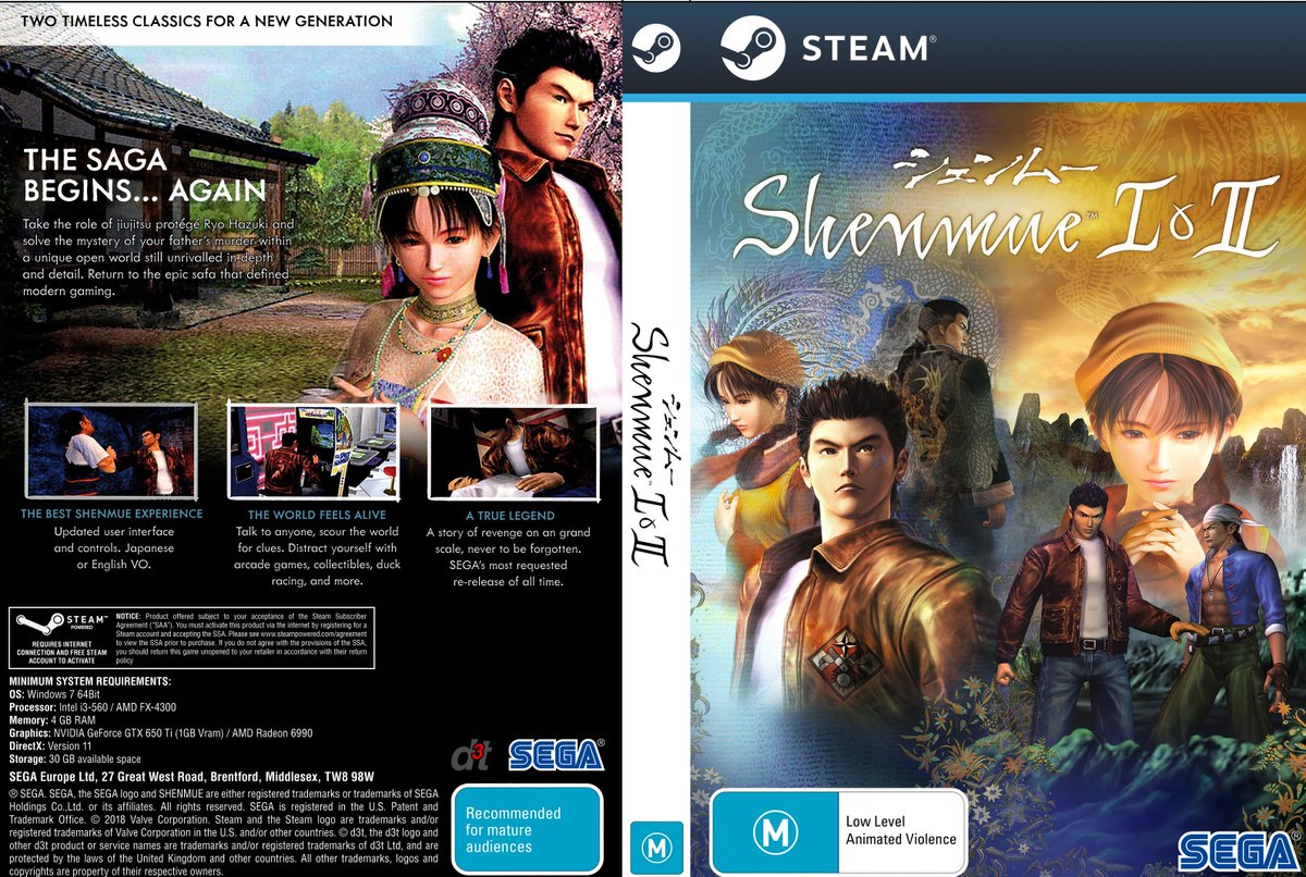 Shenmue_Dojo's tweet photo. We have two Shenmue 1 + 2 codes to give away on PC. All you need to do is follow the Dojo, like and retweet/share this post to be in with a chance to win!

Winners to be drawn at random on May 6th. 

Cover by calculon559 https://t.co/Newlk04QD0