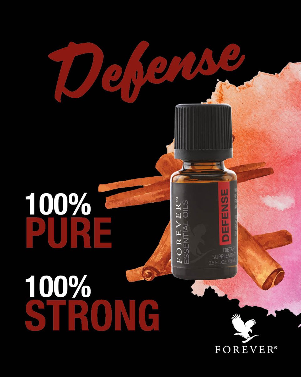 ForeverGlobalHQ's tweet photo. With just a few drops in water or your favorite drink, Forever Essential Oils Defense can help boost your immunity! You can also enjoy the aromatherapy benefits by diluting in our Carrier Oil and applying to your skin! https://t.co/NZhGbGtLog