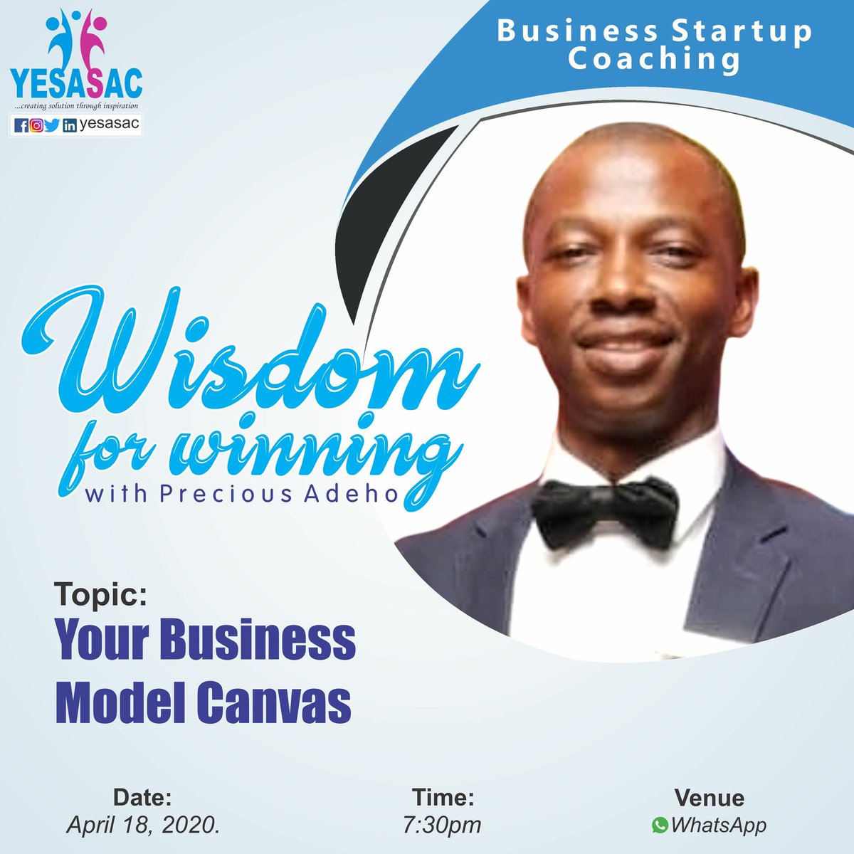 PreciousAdeho's tweet photo. We have be rewriting the narrative for a couple of days now and today we look at understanding your startup through business model Canvas #wisdomforwinning #iamaninflencer https://t.co/JH12UN52nG