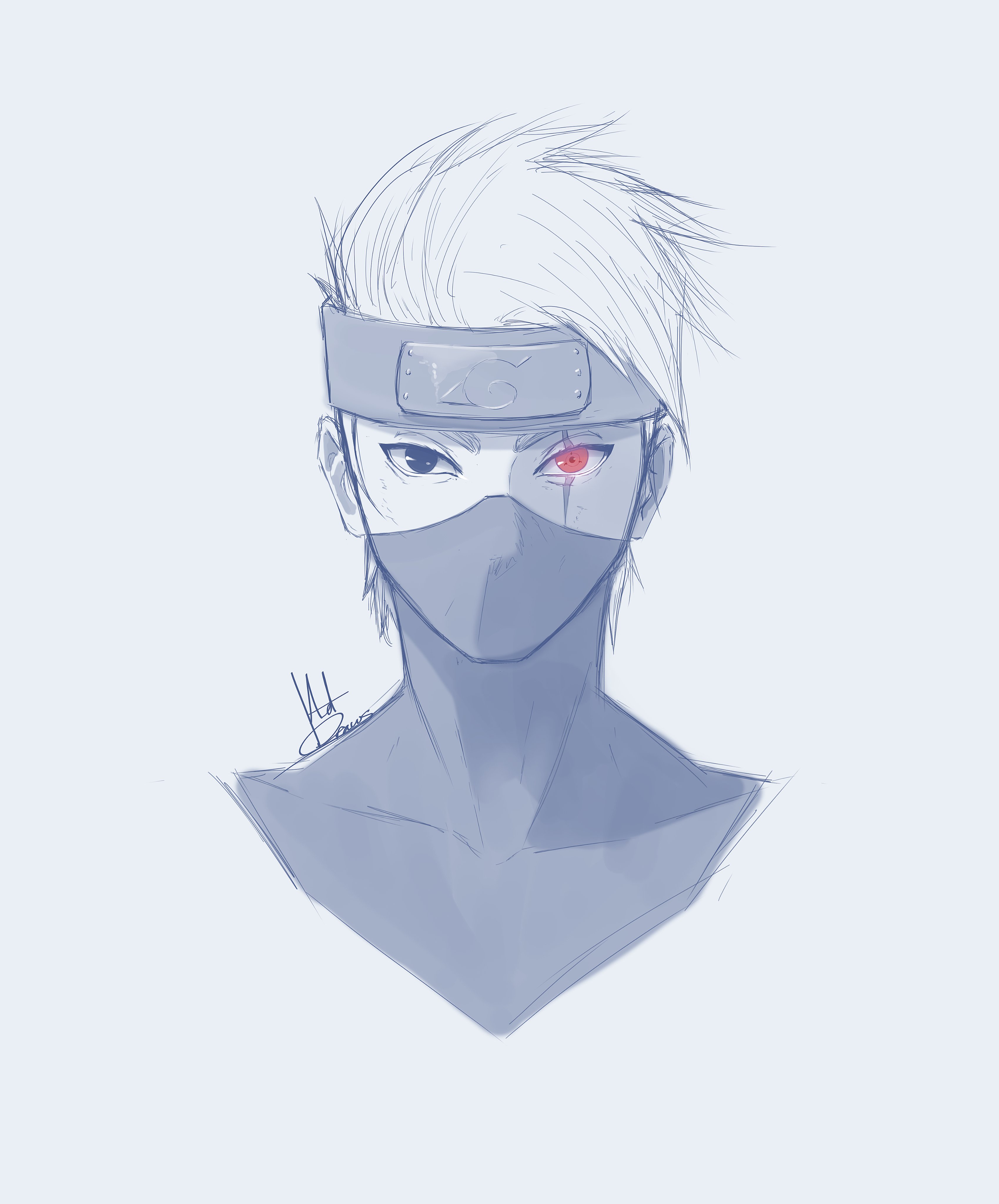 My Kakashi Hatake Drawing!