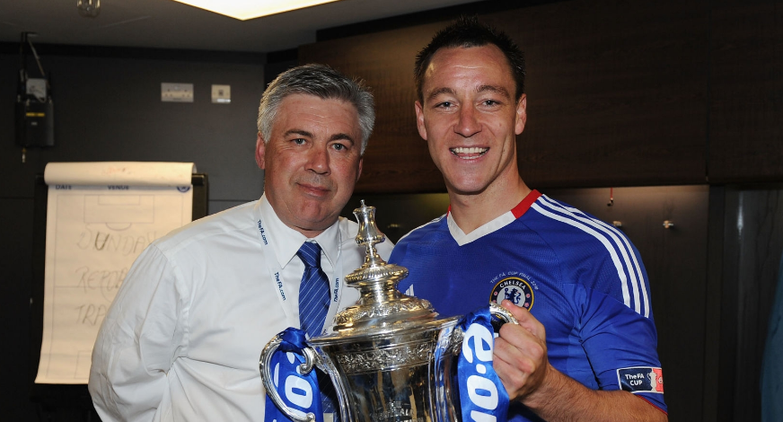 “John Terry is the captain of all team captains, he was born with the captain’s armband on his arm. Even without the band, it’s as if he wears it anyway, and that’s how it ought to be. He’s different from all the others." Carlo Ancelotti.1/3