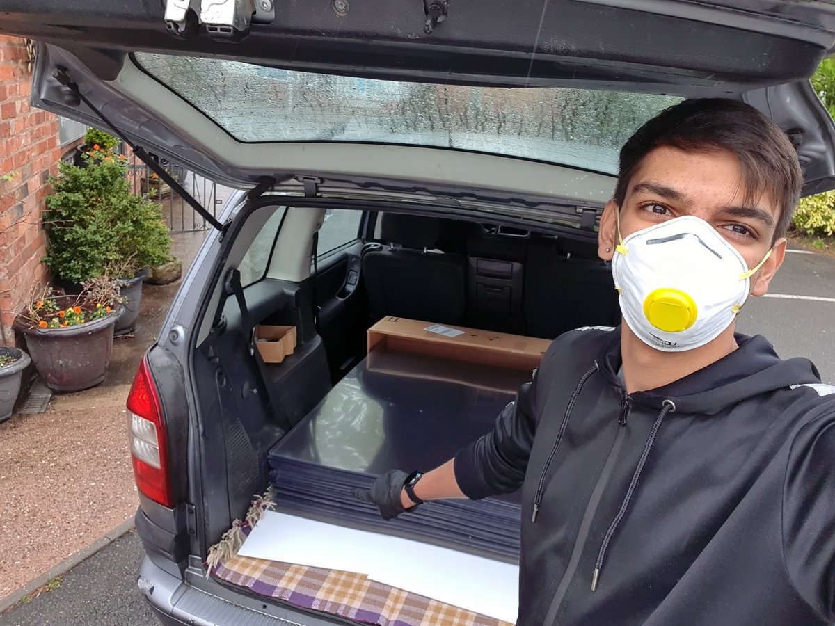 Just picked up enough acetate for 4,800 visors! <a href="/Makers4TheNHS/">Makers4TheNHS</a>