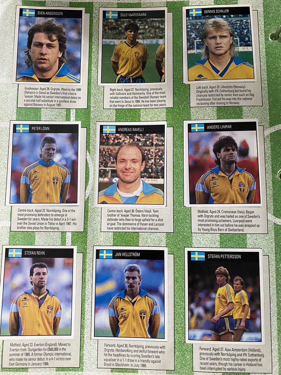 Sweden but it’s all about Anders Limpar really, that trackie top is a series of fire emojis isn’t it