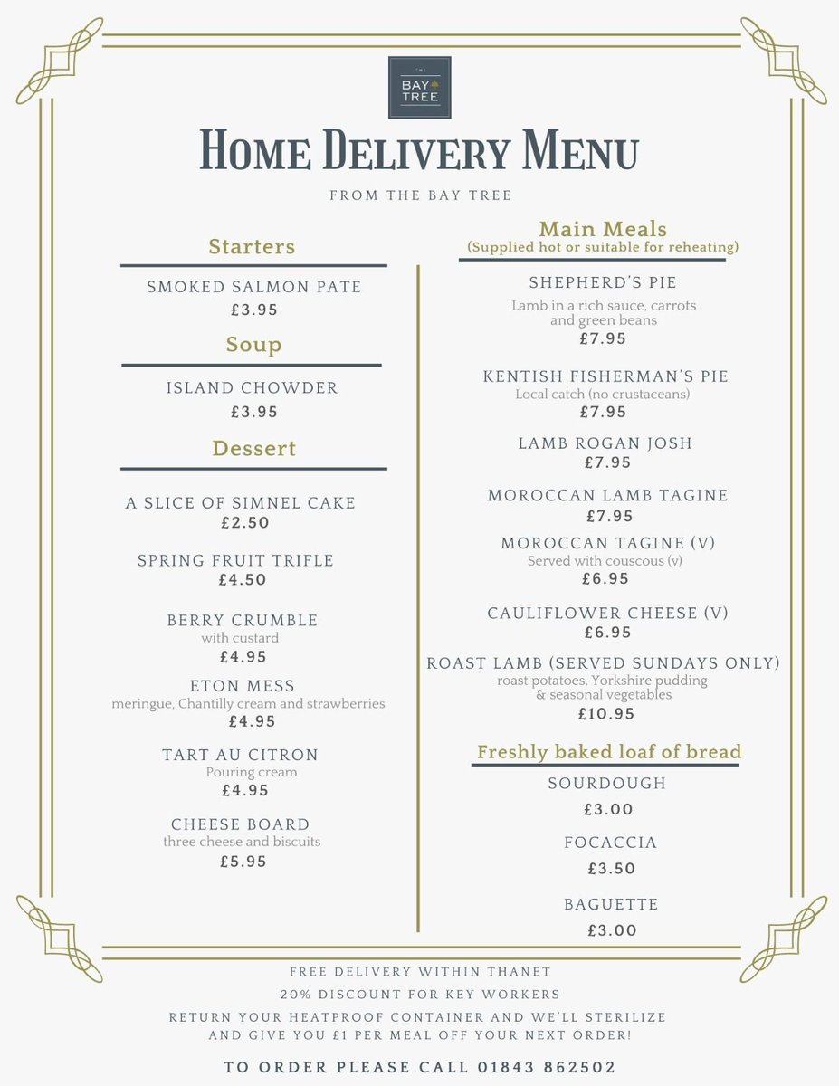 A great review for our home delivery service - thank you! Why not treat yourself tonight?! 01843 862502