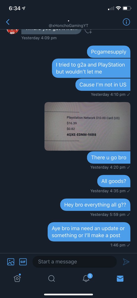 Tom__Callaghan's tweet photo. Scammed for psn code. Said he would do my badges and had vouches. Sent him the code to no response. @2kscampolice https://t.co/dnhVrqQE2r