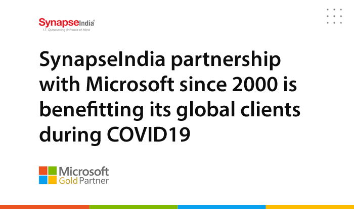 synapseindiaORM's tweet photo. SynapseIndia partnership with Microsoft since 2000 is benefitting its global clients during COVID-19. 

https://t.co/batTCneFxo https://t.co/4E2TANtTwP