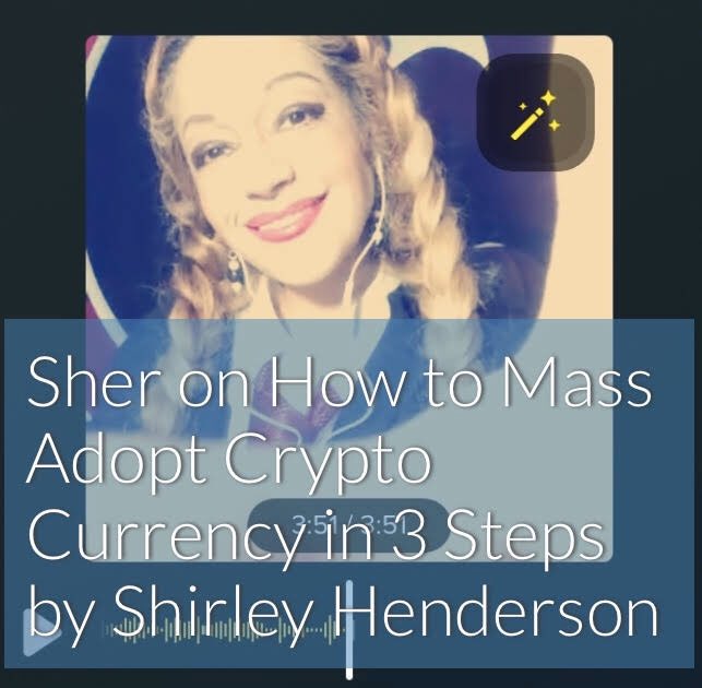 H5_Shirley's tweet image. Update on How to Mass Adopt Cryptocurrency by Shirley Henderson #sherspodcast #shersarticles #shirleyhenderson #cryptocurrency #tornadocash #uniswap #DAI  beta.cent.co/+jf7kez