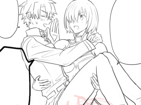 逆お姫様抱っこを描いてる すなめり の漫画