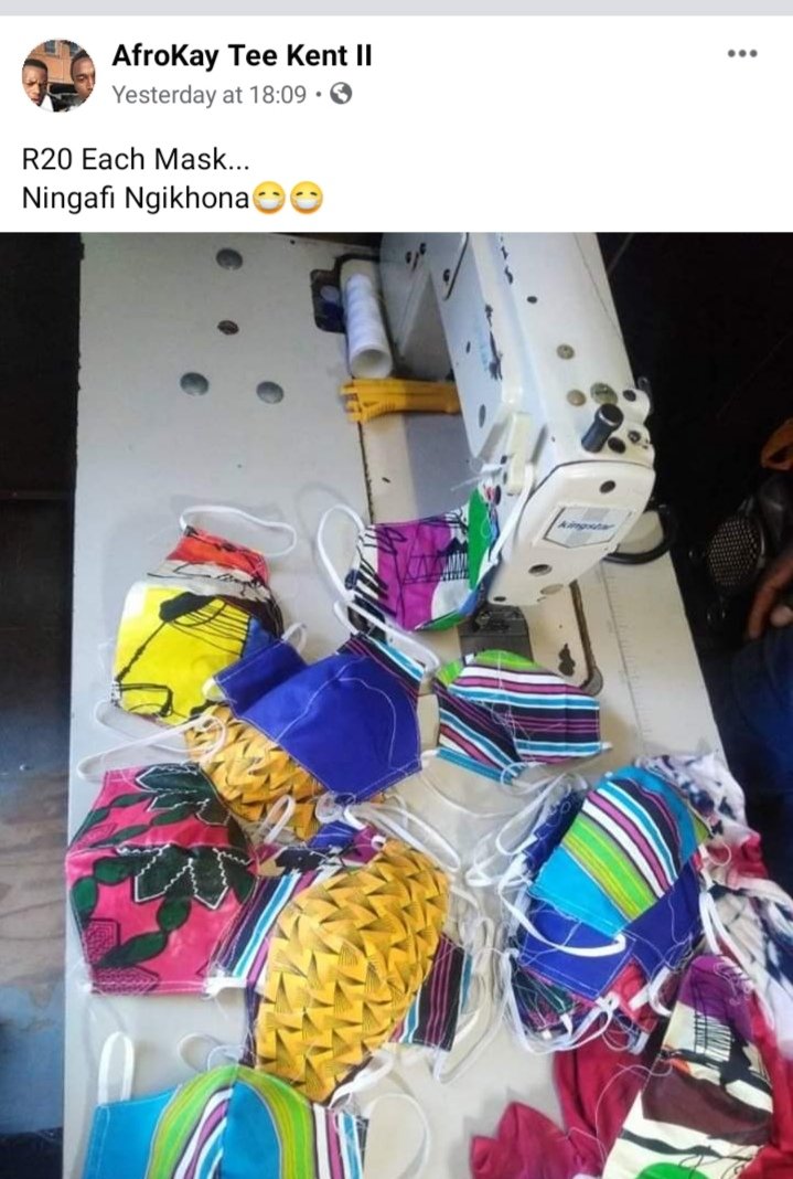 KingMntungwa's tweet photo. Support Local Black Business 🖤❤️🖤  #HomeMadeFaceMasks 🎭 https://t.co/QUKkxjkifT