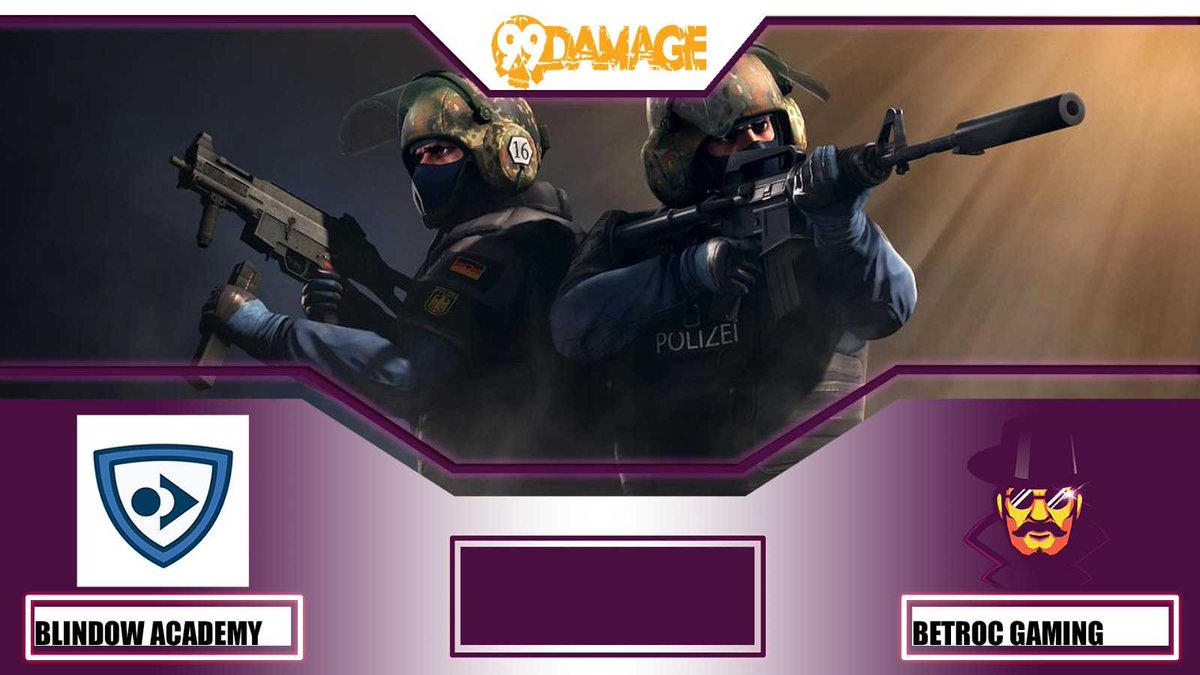 14 Uhr geht's los! Die 99Damage Relegation beginnt bald und unsere Jungs sind schon heiß🔥

Das erste Spiel ist gegen <a href="/BlindowEsports/">WE ARE ROYAL ESTATE NOW!</a> Academy, auf ein schönes Spiel!

Das Spiel wird live von <a href="/LetsCast/">Let's Cast - ehemaliger Broadcast-Service</a> auf twitch.tv/esl_LetsCast übertragen, schaut vorbei.

#BetrocG