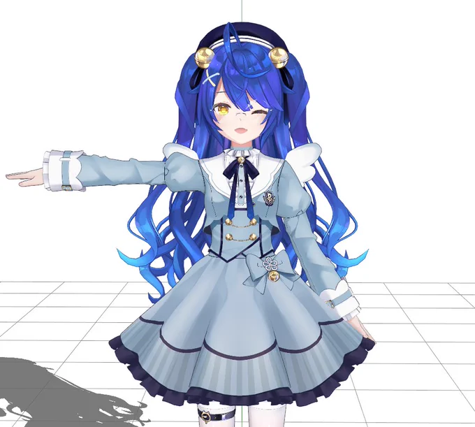 あみゃみゃのテクスチャとルックテスト大体めどがついたのでスキニングとか諸々やっていく
#絵こころ 