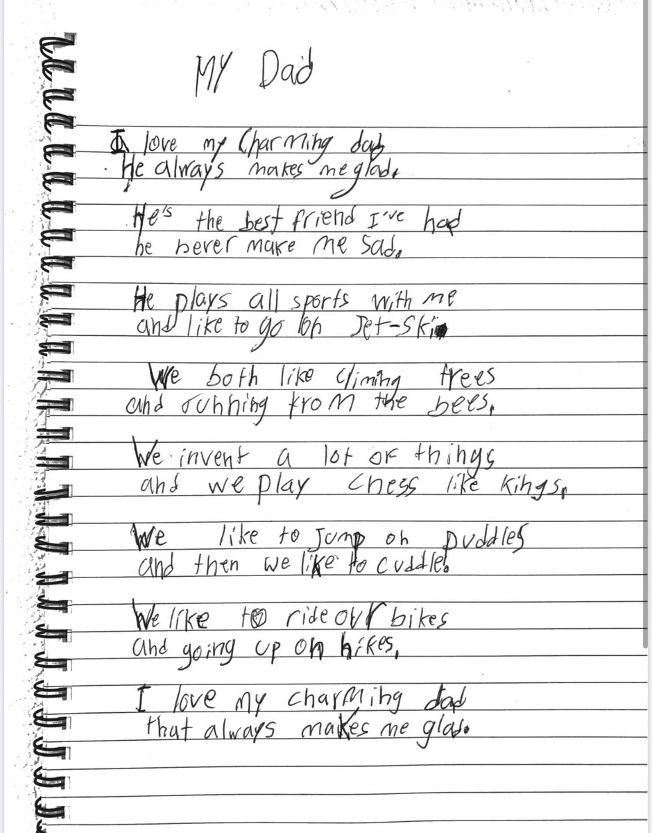 3gerardpique's tweet photo. Poem by Milan. So proud of him! 😍 https://t.co/eSNLq8PBvf