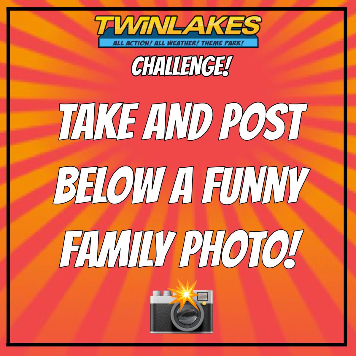 TwinlakesPark's tweet photo. Twinlakes challenge❗️
We would love to see your families funny photos, just post them below!🥴
#SaturdayMotivation #lockdownchallenge #tlchallenge #askingforafriend #StayHome #StaySafe #familychallenge #familypark #leicestershire https://t.co/Fg63SrAgh5