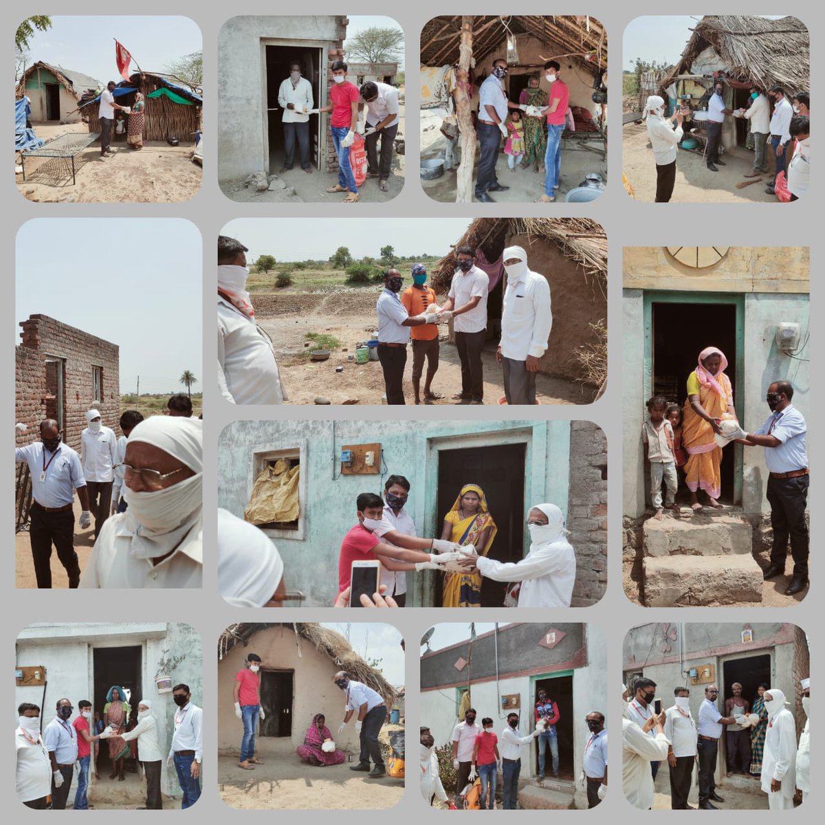 MalegaonPost's tweet photo. Today on18-4-2020 , Distributed dry ration to 40 migrant families at Jalgaon (G) village under Malegaon subdivision @MalegaonPost under Navi Mumbai Region 
@cpmgmaharashtra https://t.co/1IteSVoJJh