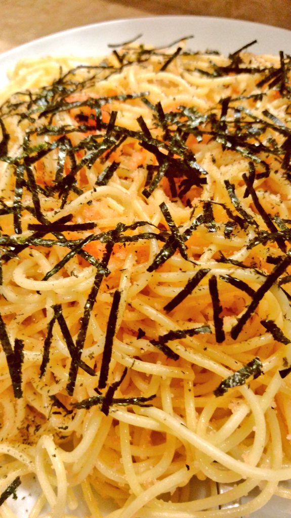 kinarishokudo's tweet photo. 美味しそうなのもらたのでスパゲッティ🍝のタラコ和え😆
#今夜の賄い https://t.co/fZL6XrcTfw