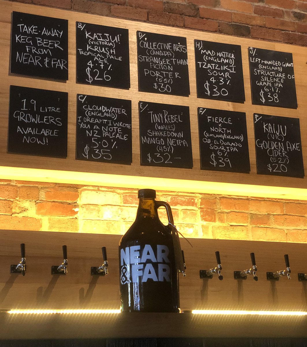 Growlers at home are the new pub. Pick one up in store 4-8pm daily, or order online for delivery to your door. 8 taps to choose from. Get amongst it! 
nearfar.bar/shop 🏡🍻🕺🏻💃