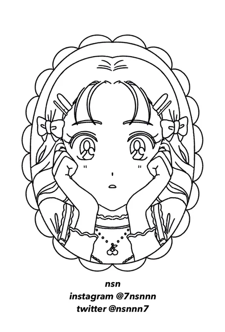 ぬりえ用の線画を作りました!

明日からネットプリントでも配信する予定です!(はがきサイズでの配信を予定しています。)
色を塗らないでそのまま飾ってもok?

nsnが塗ったバージョンは後日載せます!
自由に楽しく塗ってもらえたらうれしいです!

塗ったら見せて〜?? https://t.co/fV9cTWJAuN 