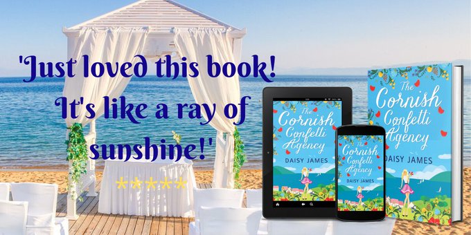daisyjamesbooks's tweet photo. 'Just loved this book, it's like a little ray of sunshine!' Why not escape to The Cornish Confetti Agency for a story filled with fun, friendship & foodie treats? βοΈπ
β±οΈπ΄βοΈπ
β±οΈ #smile #escapetoCornwall #happyreads #KindleUnlimited https://t.co/0B0O6zHASZ https://t.co/P9Ys3NqNmo