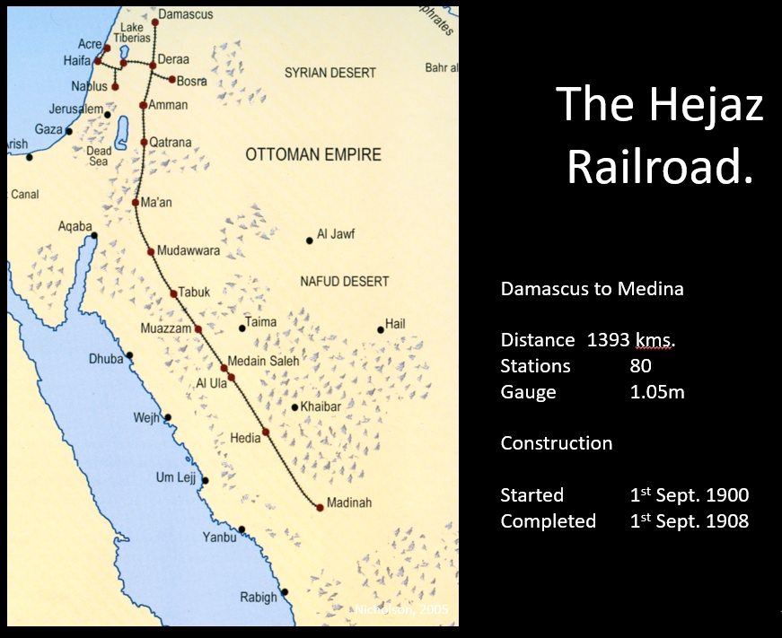 5/14 The Hejaz Railway completed by 1908 transported pilgrims from Damascus to Medina in 4 days. For the first time, wheeled transport in remote areas and passengers carried through the landscape at speed. Pilgrims removed from direct contact with the landscape.  #PMAC20