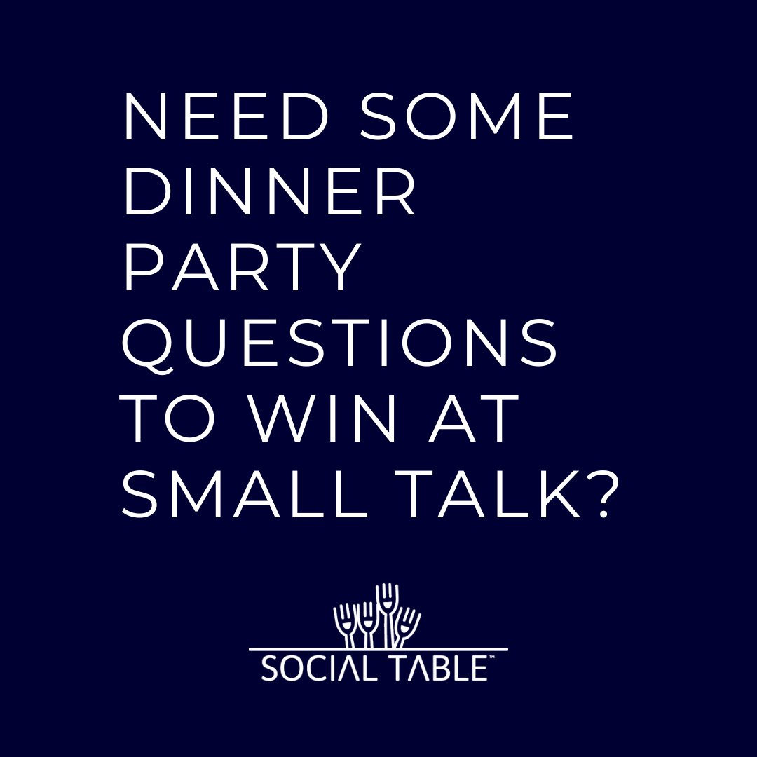 socialtableco's tweet photo. Wtf are you supposed to say after you've logged into a virtual #Social2020 dinner party?
Here are our picks:
Where is the most interesting place you've ever been?
What’s the last thing that made you laugh?
If you could meet one person you haven't met yet who would it be, why? https://t.co/49xVZUubu0