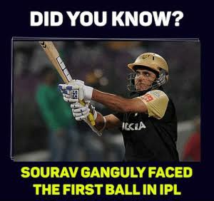 ankdedhia's tweet photo. Captain forever @SGanguly99 @IPL #12yearsback #2008 #ipl
#souravganguly faced the first ever ball bowled in IPL https://t.co/YrLxZkZH7X