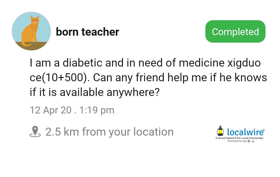 Localwireapp's tweet photo. Hi, we have introduced a new feature called "Help Around", where people in need can "Ask for help" &amp; connect with nearby users
The idea is 2 bring local communities closer &amp; help each other, it's been a week &amp; we've been able to connect many requests so far. thx
#startups #COVID https://t.co/SN8BGrXpNR