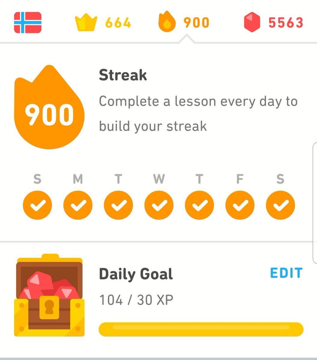 DenoTheChamp's tweet photo. 900 @duolingo day streak today! Now looking ahead to July 24th to make it 1000! 😁🇳🇴🇮🇹 https://t.co/MoZnmVjPuK