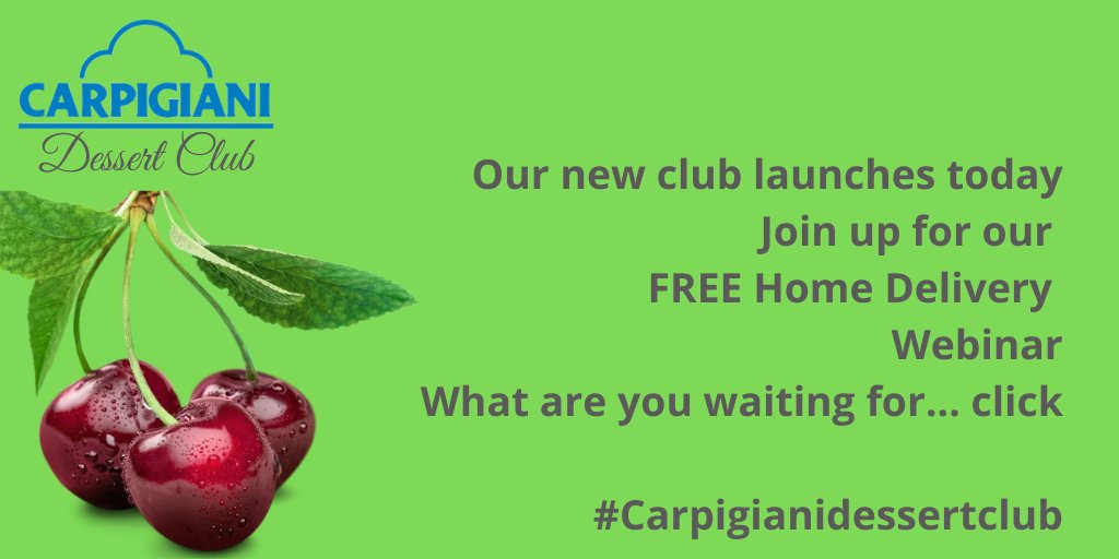 Carpigiani Dessert Club - Access new high income generators in the ice cream, gelato and dessert sector - Our knowledge is free for you to access in a series of live webinars and other exciting content... #CarpigianiDessertClub carpigiani.co.uk/dessert-club/