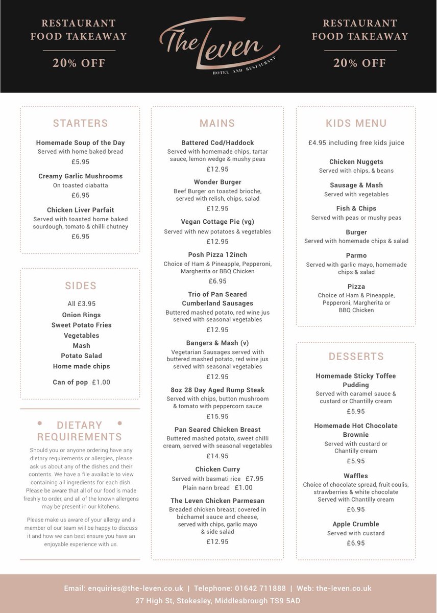 20% off our full takeaway menu tonight. 
Grab yourself a bottle of fizz for £8.00 🍾
#saturdaynight #takeaway #restaurant #bar #stokesley #theleven #offer #discount #fizz #20%off
