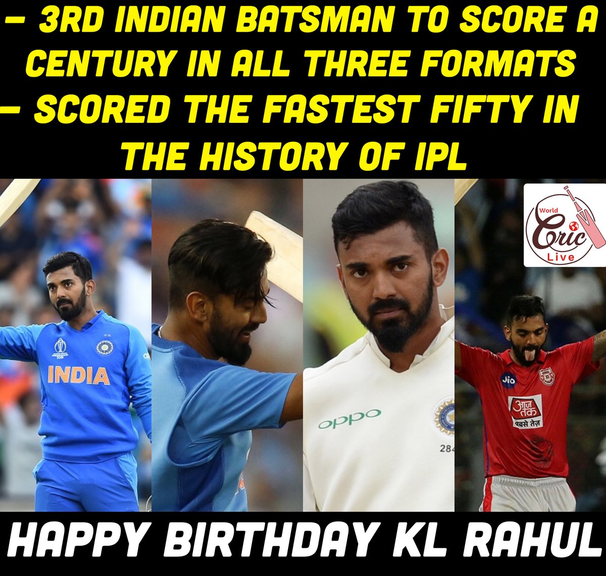 Happy Birthday KL Rahul 🎂

#HappyBirthdayKLRahul #Cricket #KLRahul #HBDKLRahul