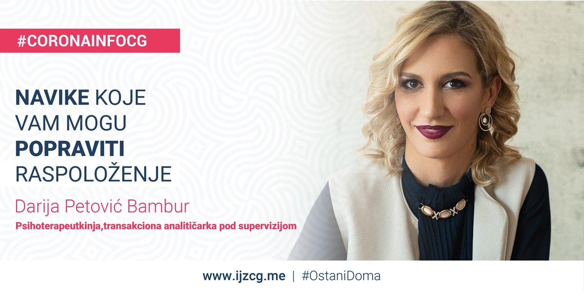 Život i mimo koronavirusa mora teći.
Danas za vas piše i instrukcije za vježbe umirivanja daje Darija Petović Bambur, psihoterapeutkinja, transakciona analitičarka pod supervizijom.

tinyurl.com/yc8scvx2

tinyurl.com/ydfkhbgy