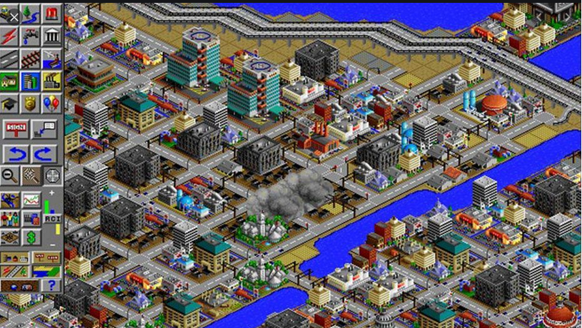 The city builder has its origins far back in the 1990s in the combination of the strategy genre and the management genre, leading to games such as Sim City (1989), Caesar (1992) and Age of Empires (1997). (Screenshot = Sim City)3/
