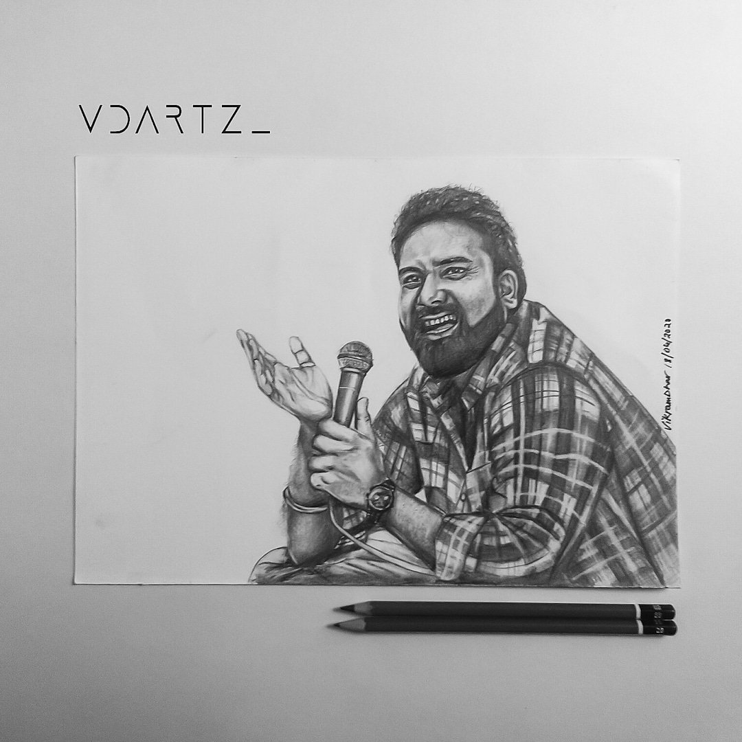vdartz_'s tweet photo. Sketch of @be_a_bassi 
Hope u like it!!! 
#standupcomedy #be_a_bassi #vdartz_ #portrait #fanart #drawing #ArtistOnTwitter #art #sketching https://t.co/WZcaVS20y8