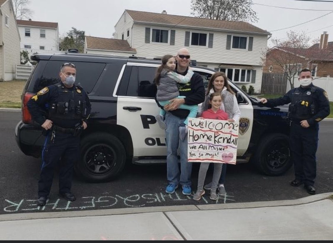 Sayrevillekids's tweet photo. The Bresocnik family had an incredible outpouring of love for Kendall. Her welcome home parade included OBPD, NYPD, Port Authority PD, NJ State Police, countless other PDs &amp; 1st Aid Squads, Bikers Against Child Abuse, her incredible Truman family 💜  Sayreville staff &amp; students. https://t.co/R3QuiCAQoD