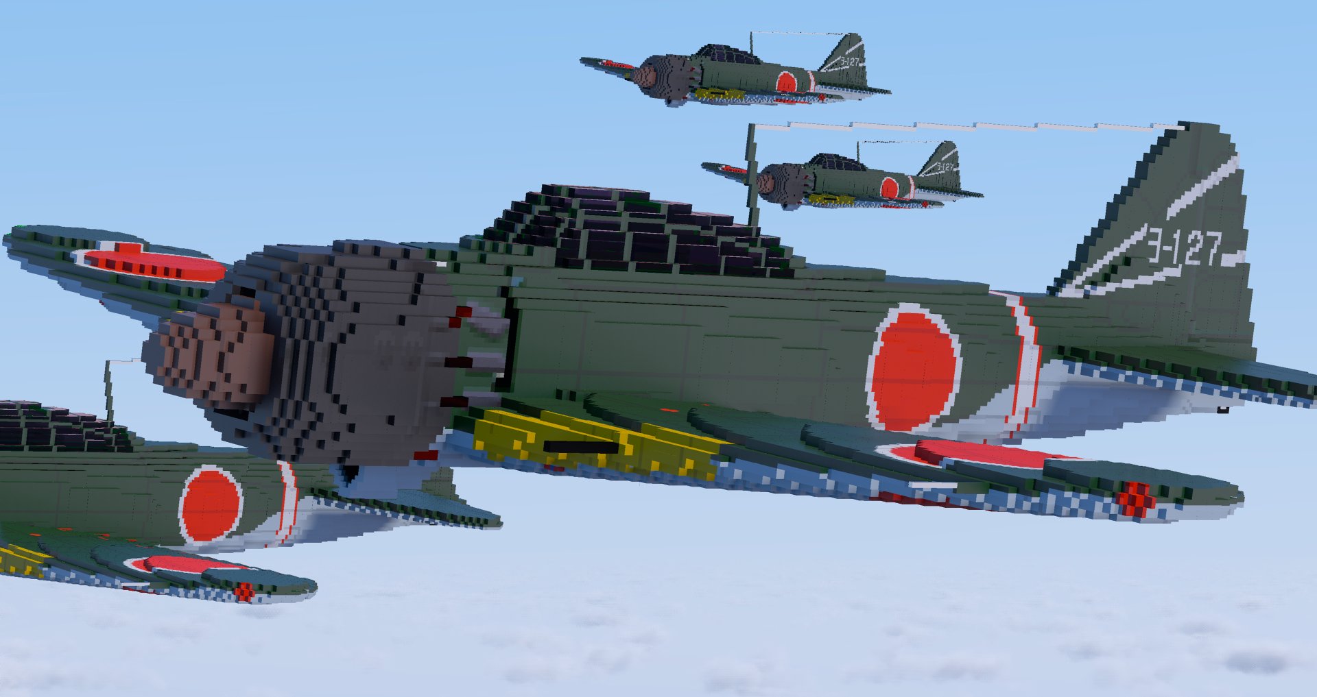 Uran 零式艦上戦闘機五二型を作りました Minecraft Minecraft軍事部 T Co Kqqibjjrct Twitter