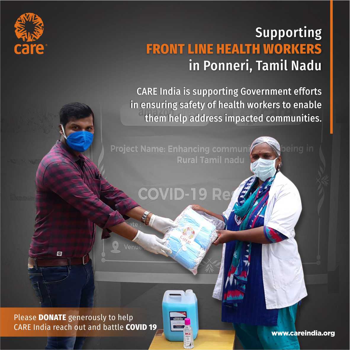 CAREIndia's tweet photo. Save the doctors to save the community! 

Help CARE India provide PPE equipment(s) to doctors, nurses and caregivers: https://t.co/9LCwguMjMA

#COVID19 #PPE #SecuringDoctors #coronavirus #IndiaFightsCovid19 https://t.co/bTxXYV17bq