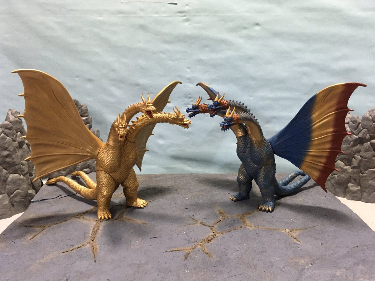 怪獣番外地 NGキングギドラ 1964 三ツ首付き＆幻のカラーver.セット