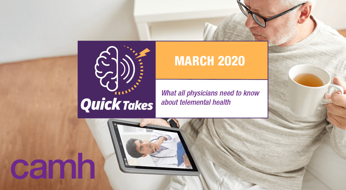 camhEdu's tweet photo. With COVID-19, psychiatrists and residents of psychiatry are increasingly providing care on digital platforms. @DavidGratzer and Dr Allison Crawford (@Medpoiesis) discuss on #QuickTakesCAMH E08, live now: https://t.co/7VKOW4Nw7F
#podcasts4docs #MedEd #telementalhealth https://t.co/9ftumEs22b
