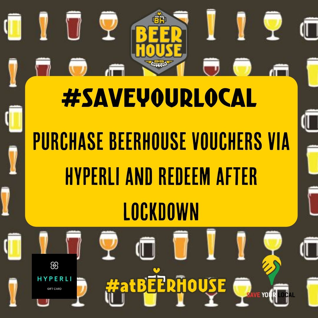 beerhouse_TV's tweet photo. Help us keep our business afloat by purchasing vouchers via @Hyperli_Online 

This will help us to remain cash flow positive so that we can pay our staff who live hand-to-mouth. 

https://t.co/YmSXZdXhYF

#supportlocal 
#beer
#coronavirus
#lockdown2020 https://t.co/UfjLrm25Gg