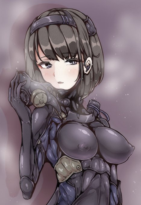 アオイ ガスマスク脱ぎ ぴっちりスーツ 