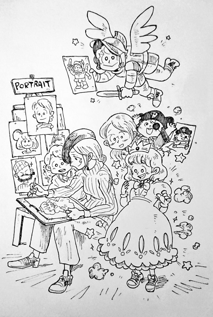 #絵描き繋がれ
カガヤケイさんからもいただいたので、もう一回! 