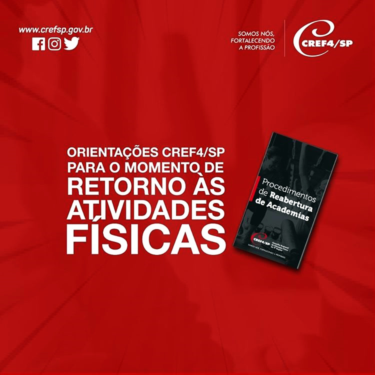FESPT's tweet image. O Conselho Regional de Educação Física do Estado de São Paulo orienta quanto aos procedimentos de segurança no retorno das atividades físicas e afins, após a autorização dos órgãos públicos. Leia mais em: fespt.com.br/mostra_noticia…