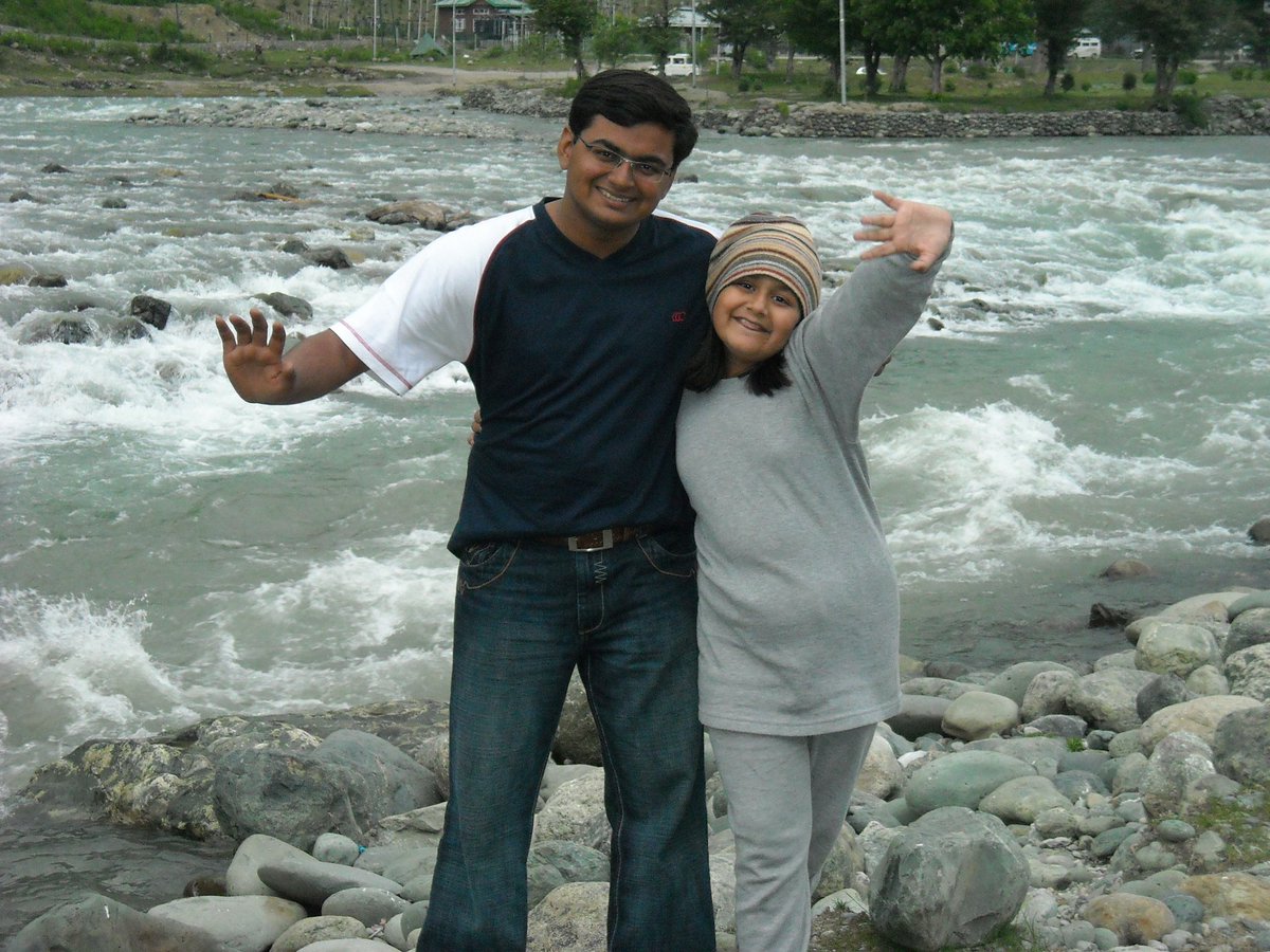 20ish with the niece. Somewhere in Kashmir.