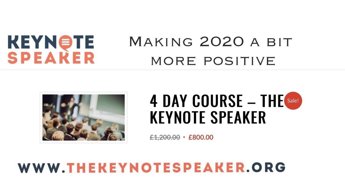 keynotespe4ker's tweet photo. Fun filled intensive 4 Day course. 

Covid-19 has squeezed many this year, so we’re helping with some big discounts. 
Book now for October 

#publicspeaking #presentationskills #keynotespeaker #covid_19 #discounts #personaldevelopment #october2020 https://t.co/tB3MGOA90Q