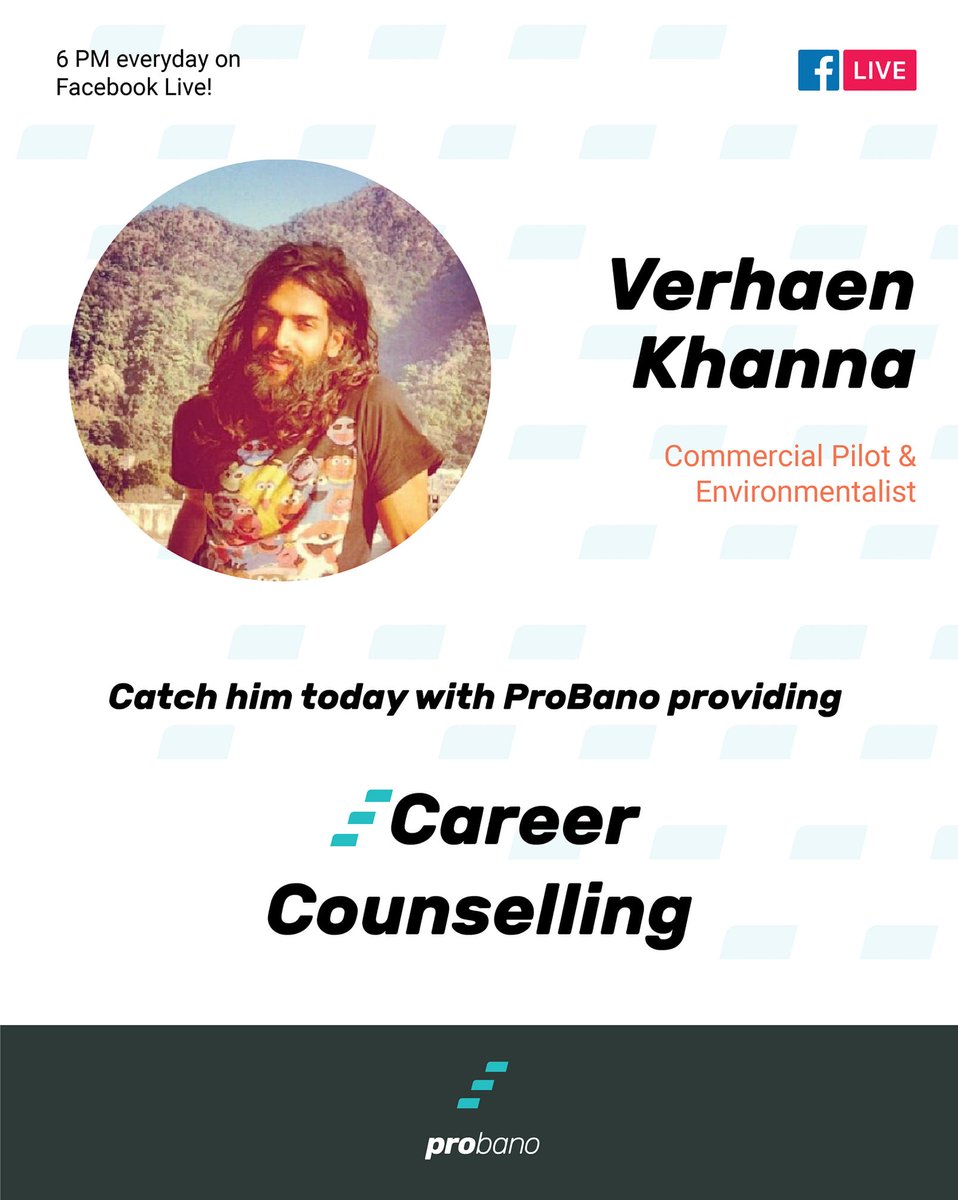 probanoedu's tweet photo. Meet Verhaen_Khanna, he is a #commercialpilot & the founder of the New Delhi Nature Society. Know his wonderful journey & meet him today at 6 PM
πhttps://t.co/8GBxc8IfNA
#counseling #careeradvice #environmentalist #Entrepreneur #pilots #environment #StayHomeIndia #ProBano https://t.co/qffSnvPQgv