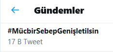 #MücbirSebepGenişletilsin Çünkü Onbinler Aynı Görüşte
#MücbirSebepGenişletilsin Çünkü Karmaşa Mevcut
#MücbirSebepGenişletilsin Çünkü %82 yararlanıyorken %18in Günahını anlatamıyoruz Sn.<a href="/BeratAlbayrak/">Berat Albayrak</a>
#MücbirSebepGenişletilsin Çünkü Covid 19 Salgını var
<a href="/MuhasebeBT/">Muhasebe Bilenler</a> <a href="/Serkan__Atasoy/">Mali Müşavir Serkan Atasoy ❁</a>