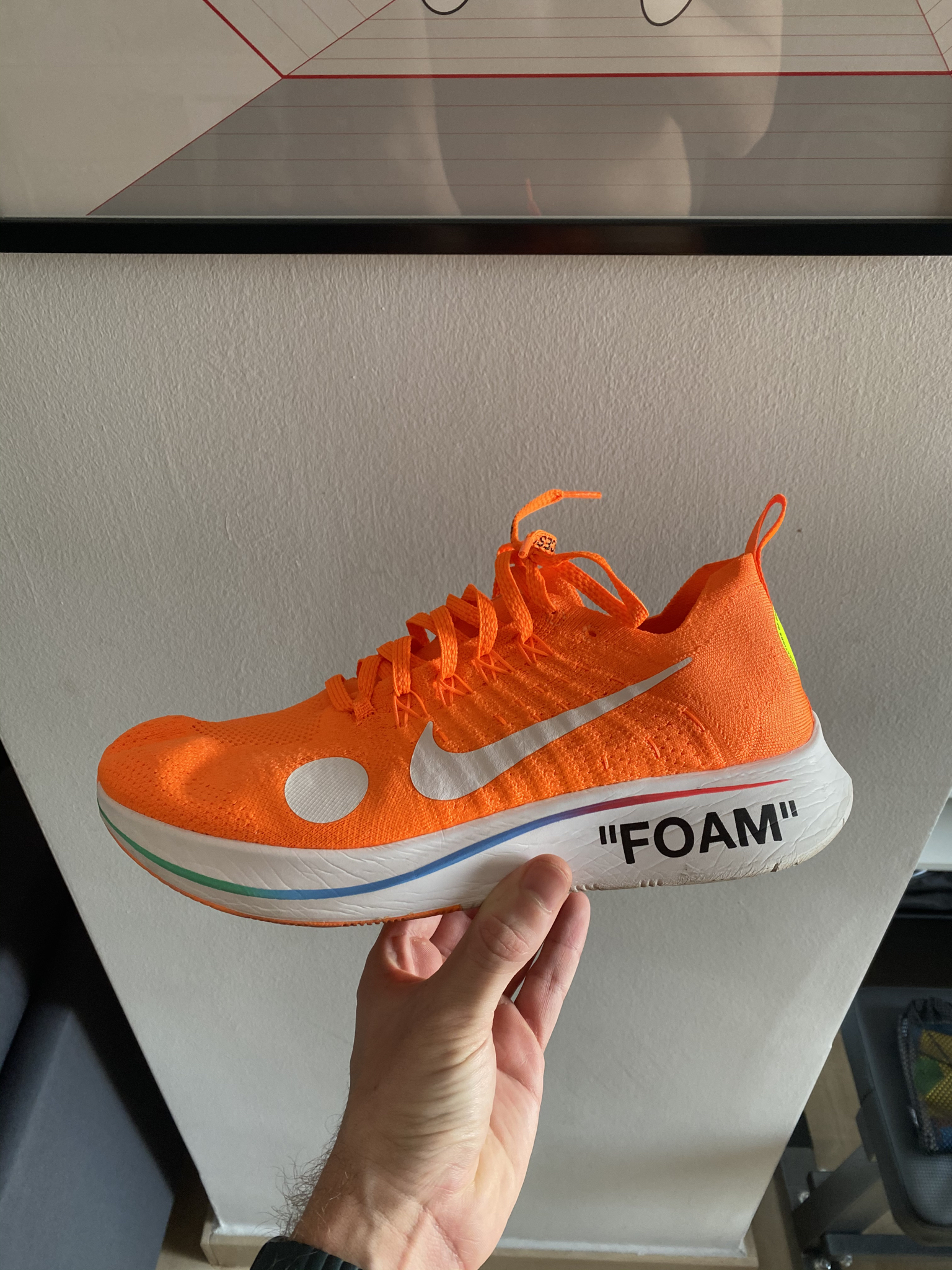 Pedro on Twitter: "Día 31 - Nike Zoom Fly Mercurial Off White Movida de fútbol que sacó Nike con White una línea de ropa bastante molona. Mbappé tuvo sus botas