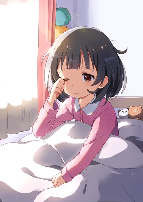 【お題箱】寝起きの育ちゃん 